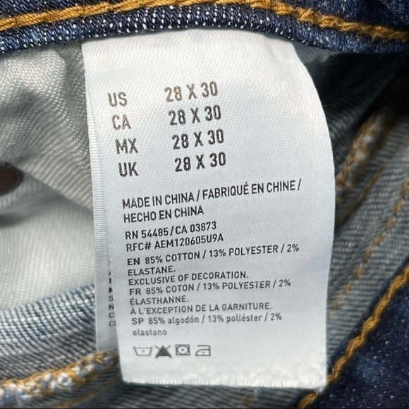 American Eagle Distressed Slim Jean size 28 x 30 - Picture 8 of 10